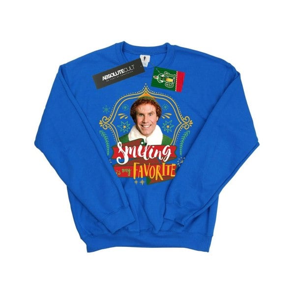 Elf Girls Buddy Smiling Sweatshirt - Royal Blue