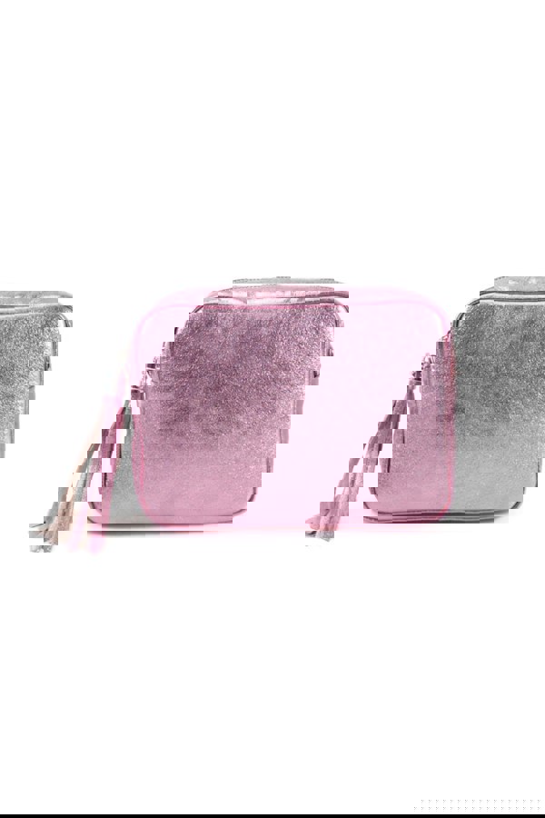 Kitise Tassel Charm Genuine Italian Leather Camera Handbag Crossbody Bag