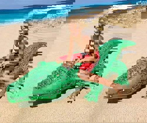 Intex Giant Gator Ride On – Fun & Durable Inflatable Pool Float with Handles