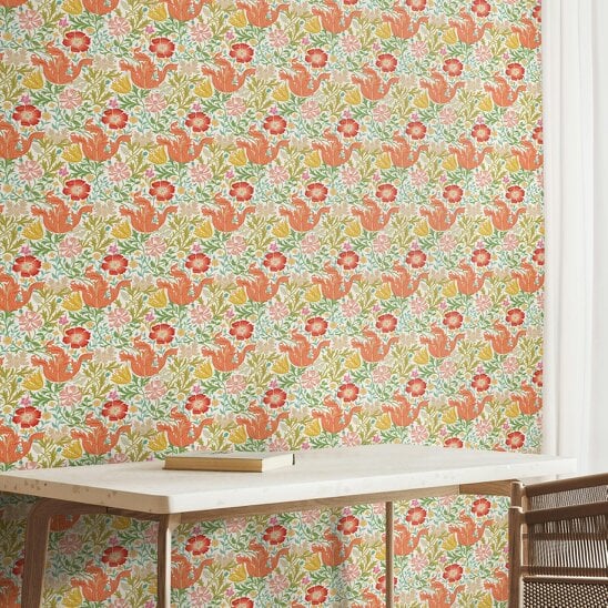 Hoopla Walls Honeysuckle & Tulip - Citrus Mix 10m Wallpaper