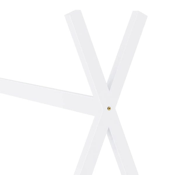 Berkfield Kids Bed Frame White Solid Pine Wood 70x140 cm