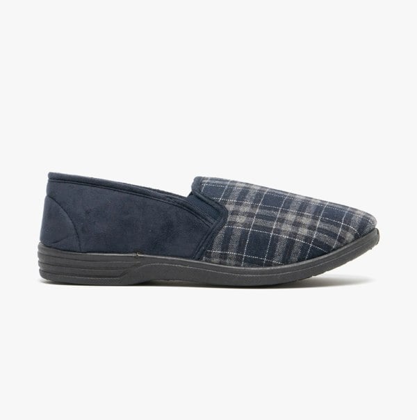 Zedzzz HARLEY Mens Full Slippers Navy