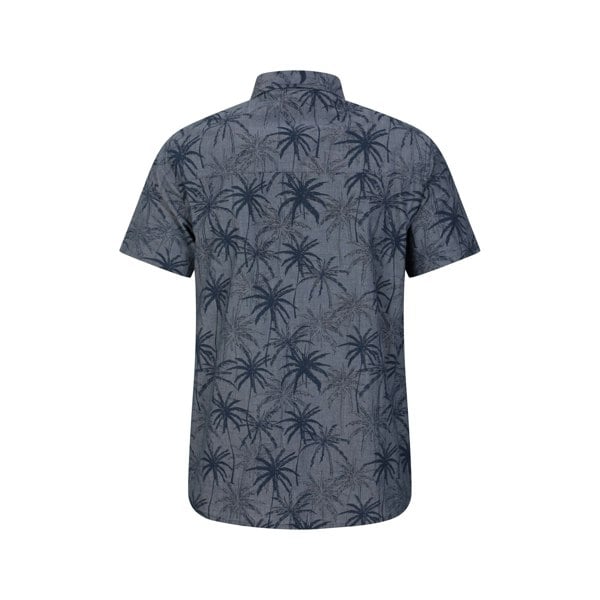 Mountain Warehouse Mens Tropical Palm Tree Shirt - Dark Blue