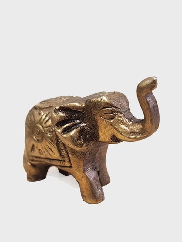 Namaste Antique Brass Elephant Incense Stick Holder - Yoga Studio Store