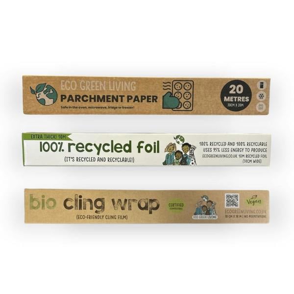 Eco Green Living Foil 10m, Film 30m, Parchment paper 20m, 30 cm rolls
