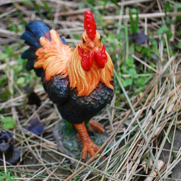 Ferncrest Trading Cockerel Bird Garden Ornament