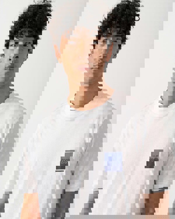 HUGO Dapusi Mens Logo Print T-Shirt - White 100