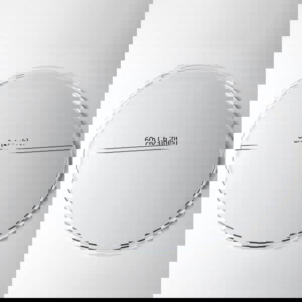 Nicoman PVC Round Table Protector Mat - Transparent / Frosted