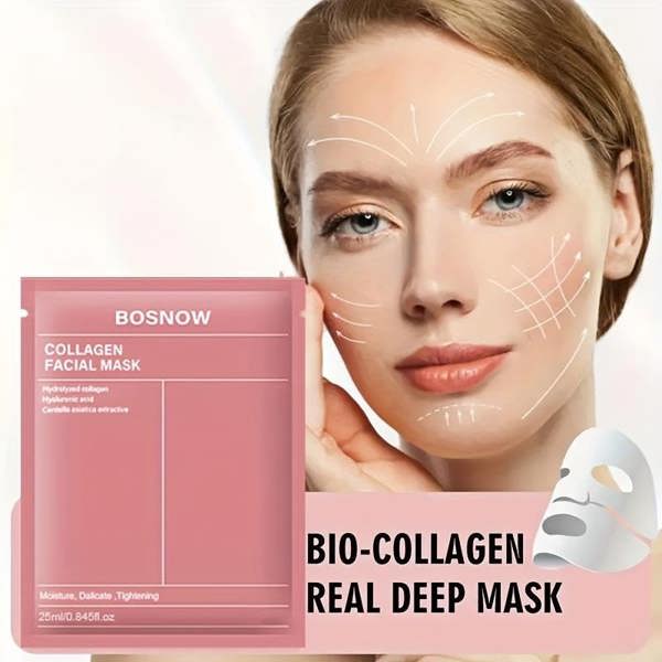 Dyzi Collagen Hydrating Facial Masks 4 or 5 Pieces Unscented All Skin Types