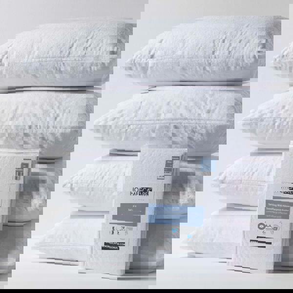 HOMESCAPES Terry Towelling Waterproof Pillow Protectors Pack of 4