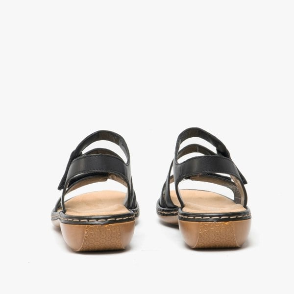 Rieker Damen Womens Sandals - Black