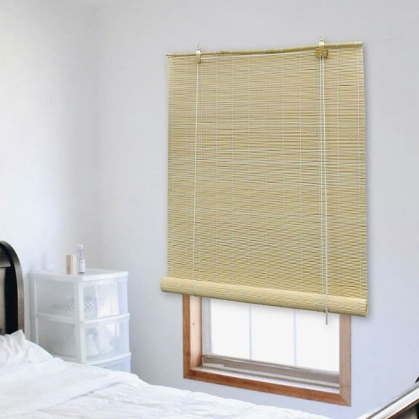Berkfield Roller Blind Bamboo 100x220 cm Natural