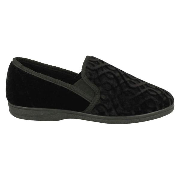 Mens Slippers Pattern Detailed Full Slipper Leo
