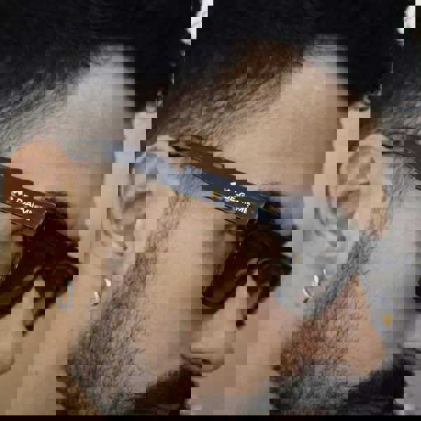 De-Gamme Valencia - Brown Rectangle Thick Frame Polarized Sunglasses