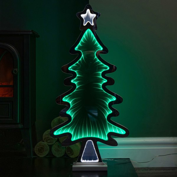 Samuel Alexander 60cm Light up Christmas Tree Infinity Decoration with LEDs