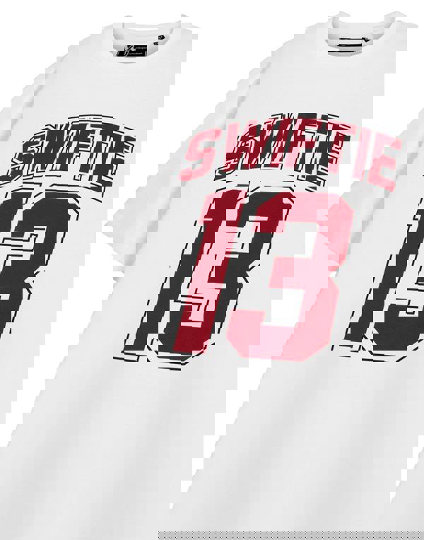 Show Me The Merch Womens White 13 Short Sleeved T-Shirt