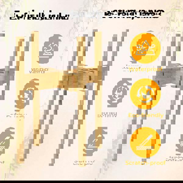 Levede Bamboo Adjustable Plant Stand Indoor Outdoor Modern Display Stand Rack