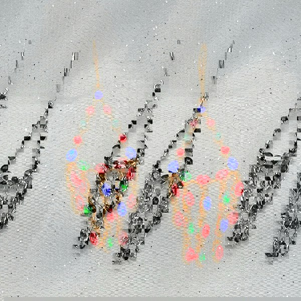 chandelier earrings colourful earrings