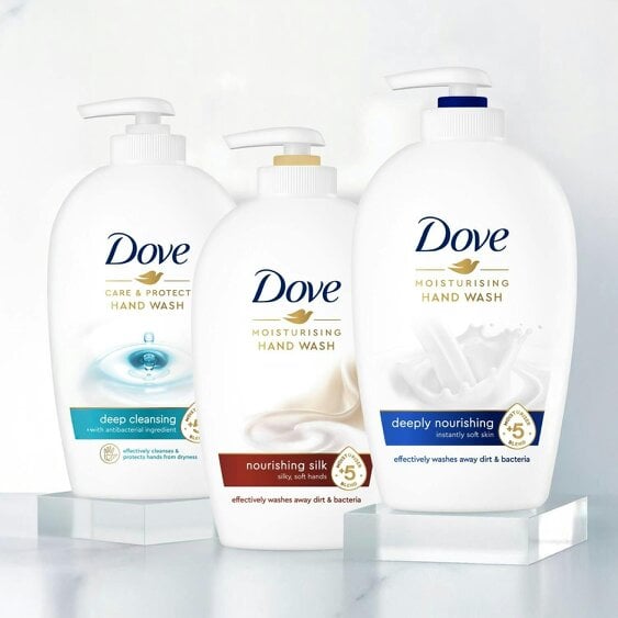 Dove Moisturising Hand Wash Silky Soft Eco-Refill 500ml, Nourishing Silk