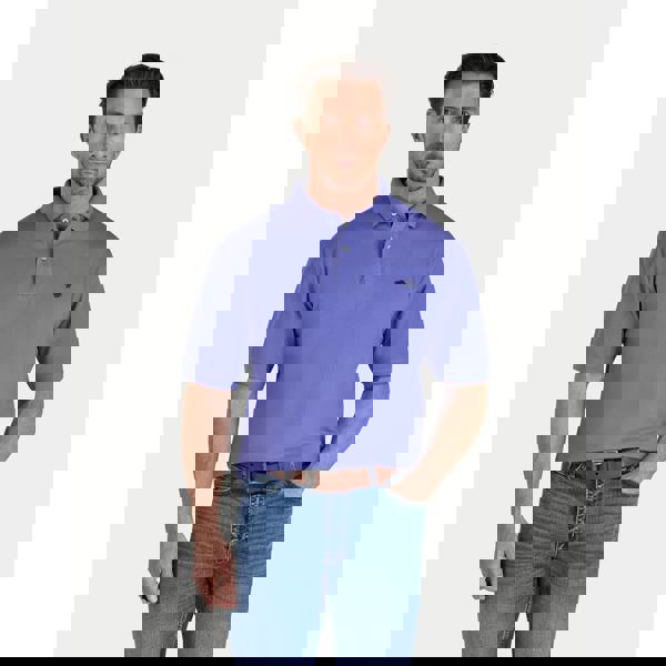 Raging Bull Mens Classic Organic Polo Shirt - Purple - 