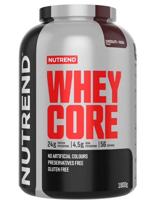 Nutrend Whey Core, Chocolate + Cocoa - 1800g