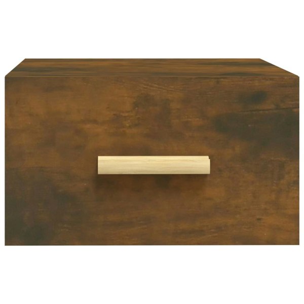Berkfield Wall-mounted Bedside Cabinet Smoked Oak 35x35x20 cm