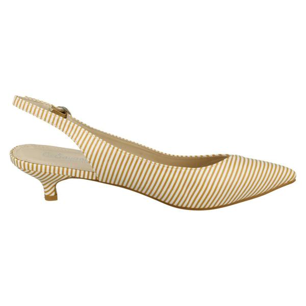 Savannah Ladies Savannah Striped Slingback Court Shoes