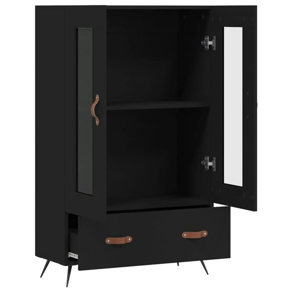 Berkfield Highboard Black 69.5x31x115 cm Engineered Wood