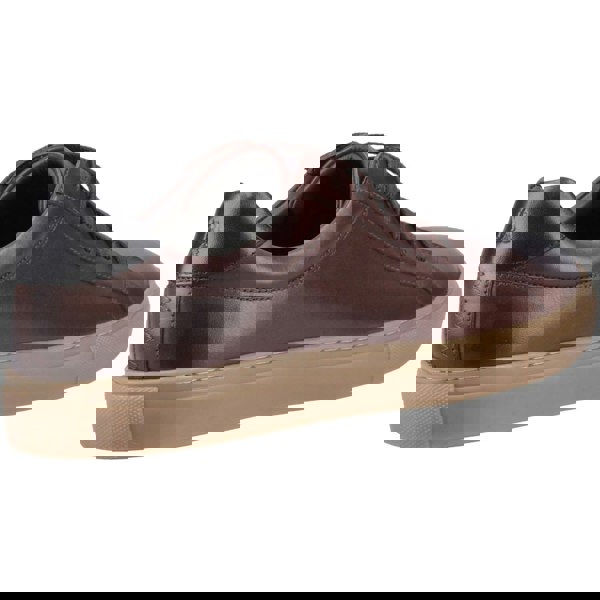 Hush Puppies Colton Leather Men's Coffee Trainers