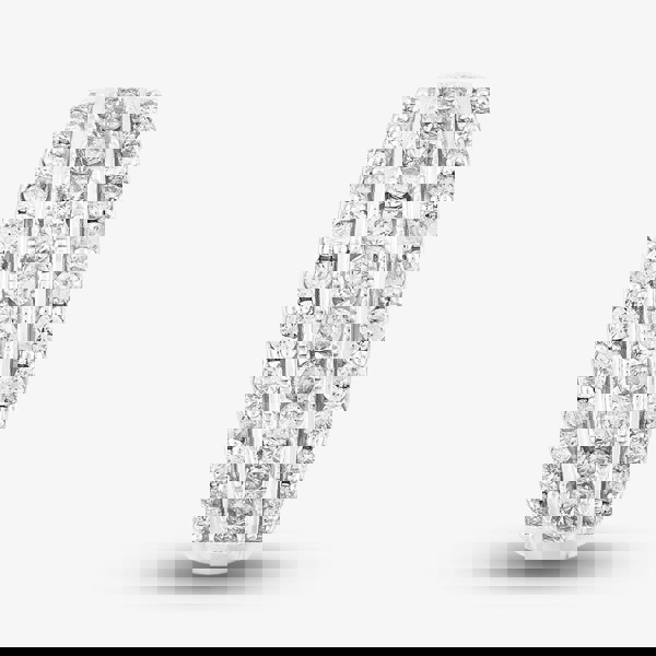 T. H. Baker 9ct White Gold 1.00ct Diamond Multi-Set Three Row Ring TH014649R