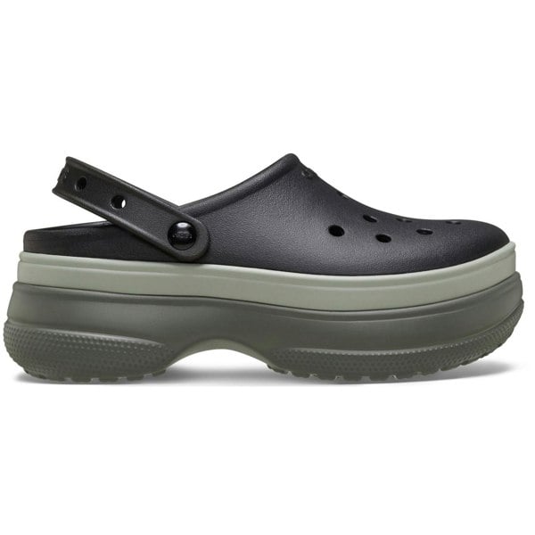 Crocs Classic Stacked Thermoplastic Black Clogs