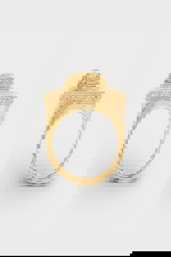 Versace Medusa Biggie Ring Gold Coloured