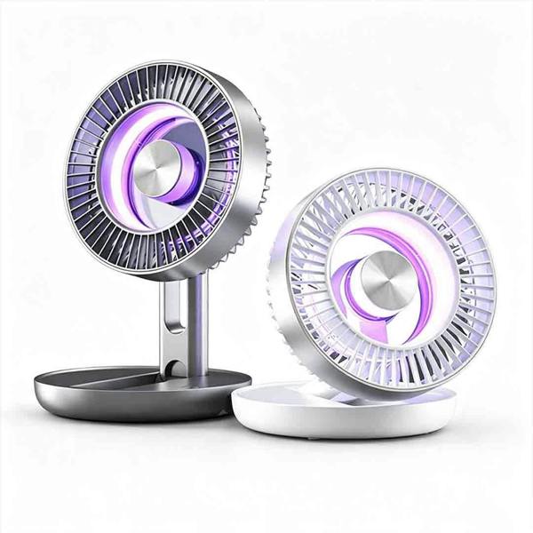 Leaper Foldable Mini Fan with Colorful Ambient Light