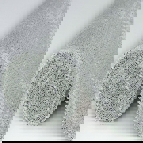 Machine Washable Flatweave Rug Abstract Green