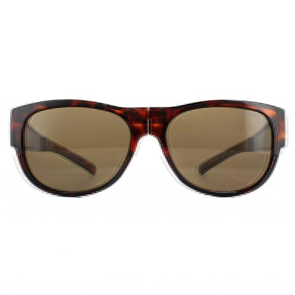 Polaroid Suncovers Fit Over Glasses Sunglasses PLD 9008/S 086 SP Dark Havana Bronze Polarized