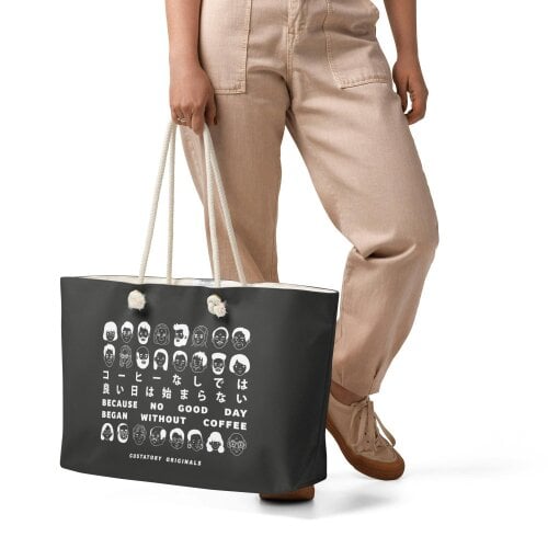 Anchor & Crew GUSTATORY Originals Because No Good Day... Oversized Weekender Tote Bag