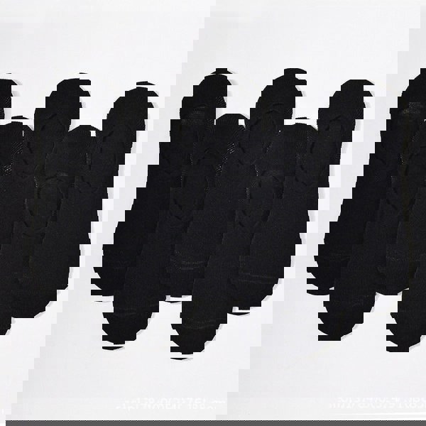 Anysox Anyfootwear 5 Pairs Black Size 4-10 Fashion Socks High Quality Office Sports Bussiness Long Socks Cotton Solid Colors Skateboard Knitted Casual