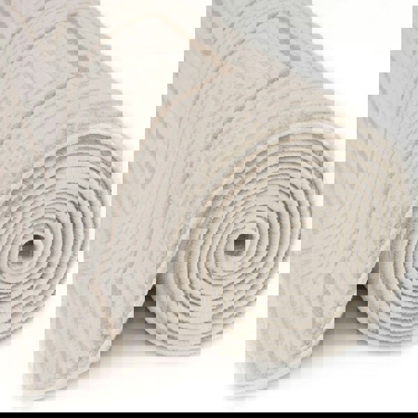 Geometric Living Room rug, beige-cream colours, stain-resistant and non-shedding