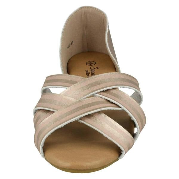 Savannah Ladies Savannah Flat X Strap Sandals