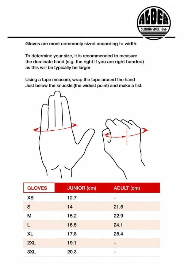 Alder 2mm Paddle Glove