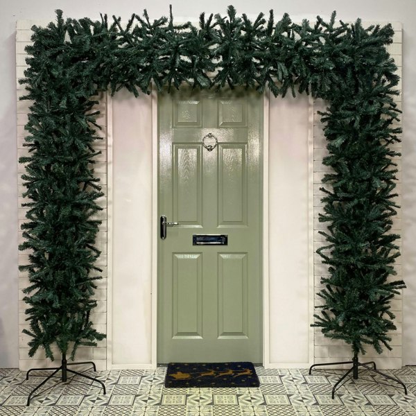 Samuel Alexander 8ft (2.4m) Indoor Outdoor Artificial Christmas Tree Arch in Green