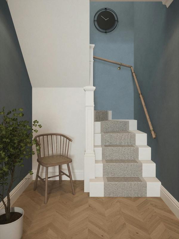 Handrails Direct Oversley Walnut Double Winder Handrail