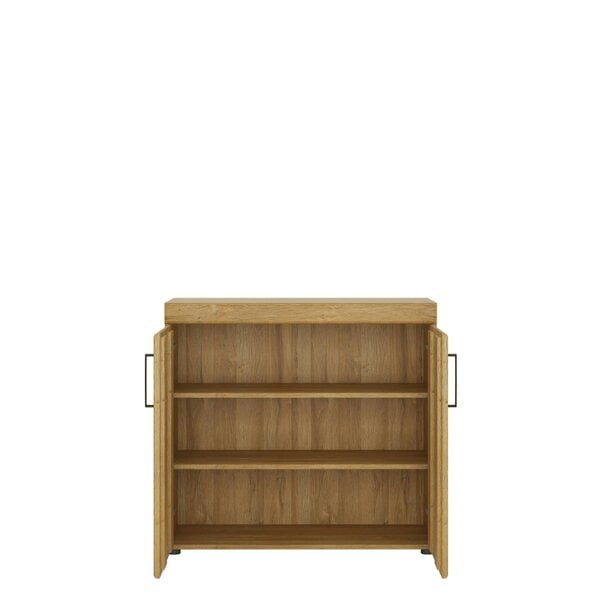 Wyld Haus Larkwood 2 Door Grandson Oak Wood Storage Cabinet