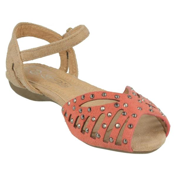 Spot On Girls Spot On Peep Toe Sandals