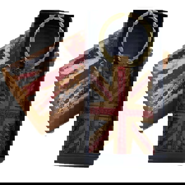 Mala Leather Mens Giftset - Leather Union Jack Wallet & Keyring