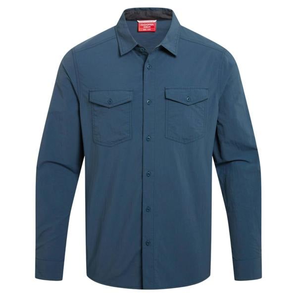 Craghoppers Mens Loukkos Nosilife Shirt - Blue Stone - 