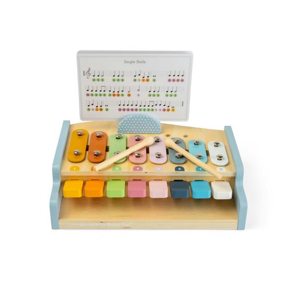 Bigjigs Toys Xylophone and Piano - Multifunctional 2-in-1 Musical Toy