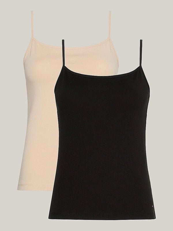 Tommy Hilfiger CAMI 2 Pack Womens Vest Black/Misty Blush