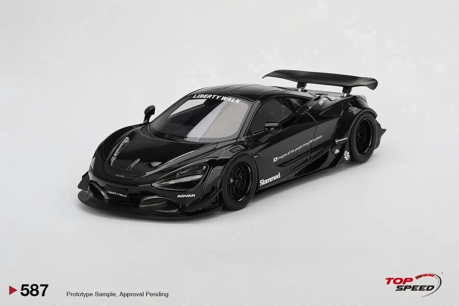 MCSlots McLaren 720S LB Works Black Tas 2024 1:18 Scale Topspeed TS0587