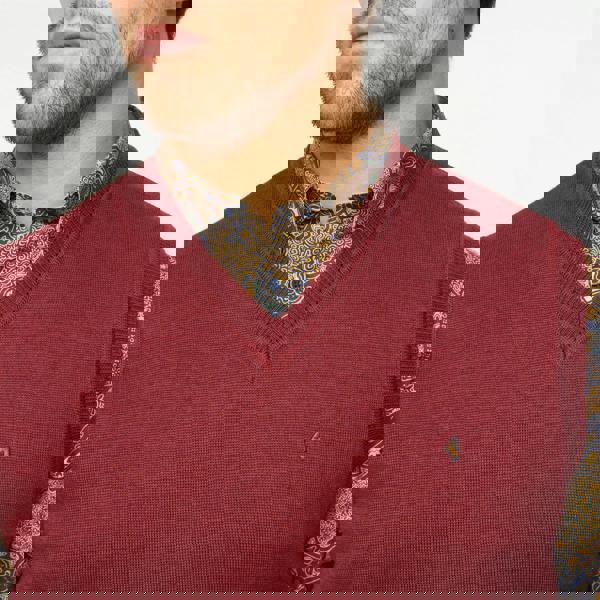 Gabicci G55K03 Plain Vee Neck Slipover Gabicci Classic MULBERRY